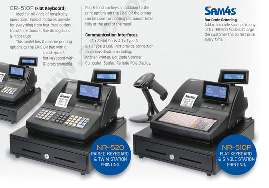 Sam4s NR-510 vs Sam4s NR-520
