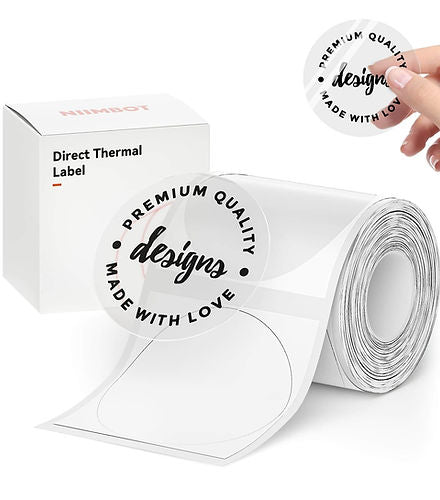 Niimbot NB214 Label Roll - 40X30mm (Transparent) | B1 / B21 / B3S  Suitable