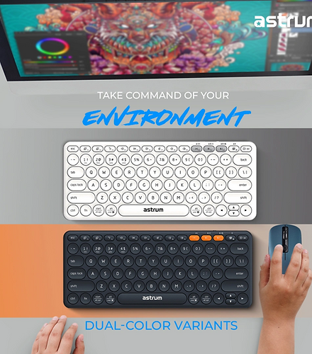 Astrum Keyboard | Wireless + BT Dual Mode | KT200