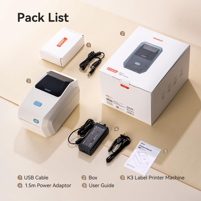 NIIMBOT K3-W - Portal Bluetooth & WIFI Label Printer