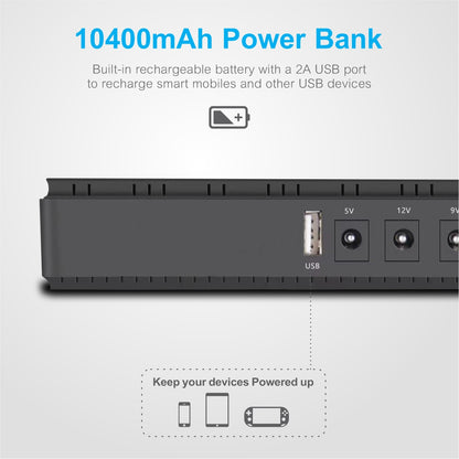 Astrum Black PB070 10400mAh 18W Mini UPS Power Bank