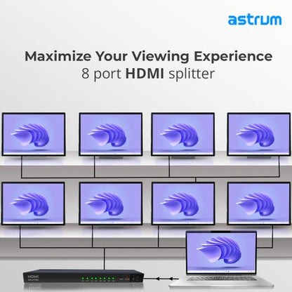 Astrum 1 x 8 ports HDMI Splitter