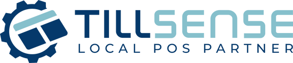 Tillsense logo with gear icon and text 'Local POS Partner' on a white background
